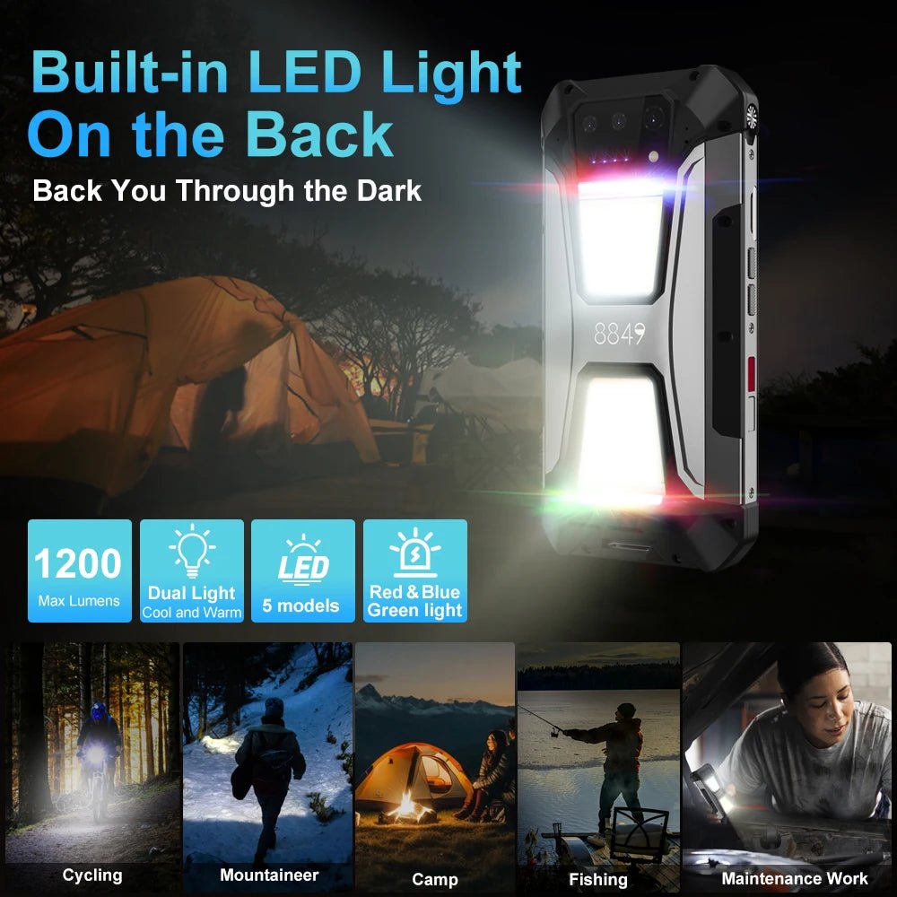 Tank 2 PRO Smartphone robuste avec projecteur, stockage de 256 Go, batterie 23 800 mAh - NGSHOP-ONE