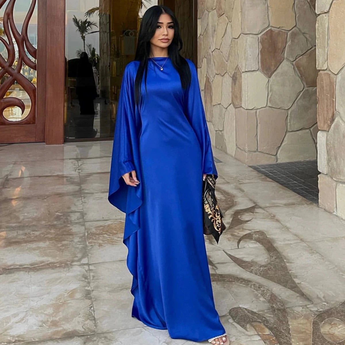 Abaya Kaftan Soyeuse Style Turc et Dubaï pour Femme - NGSHOP-ONE