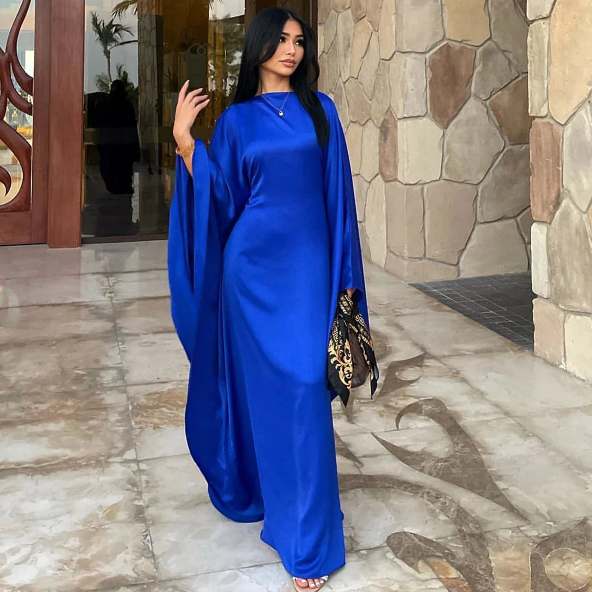 Abaya Kaftan Soyeuse Style Turc et Dubaï pour Femme - NGSHOP-ONE