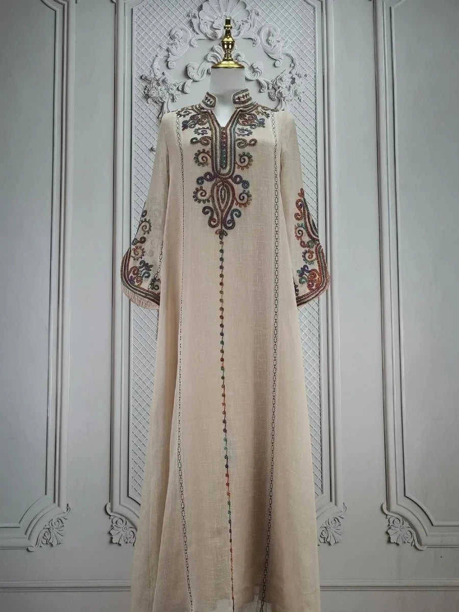 Abaya pour femmes, robe de soirée brodée, longue robe - NGSHOP-ONE