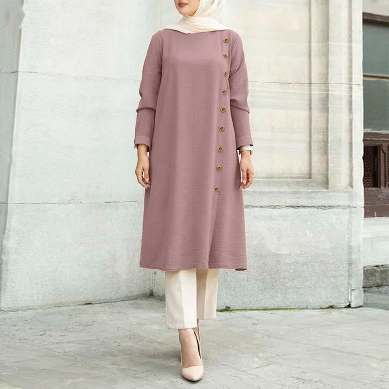 Blouse Longue Fluide pour Femme, Tunique Ample - NGSHOP-ONE