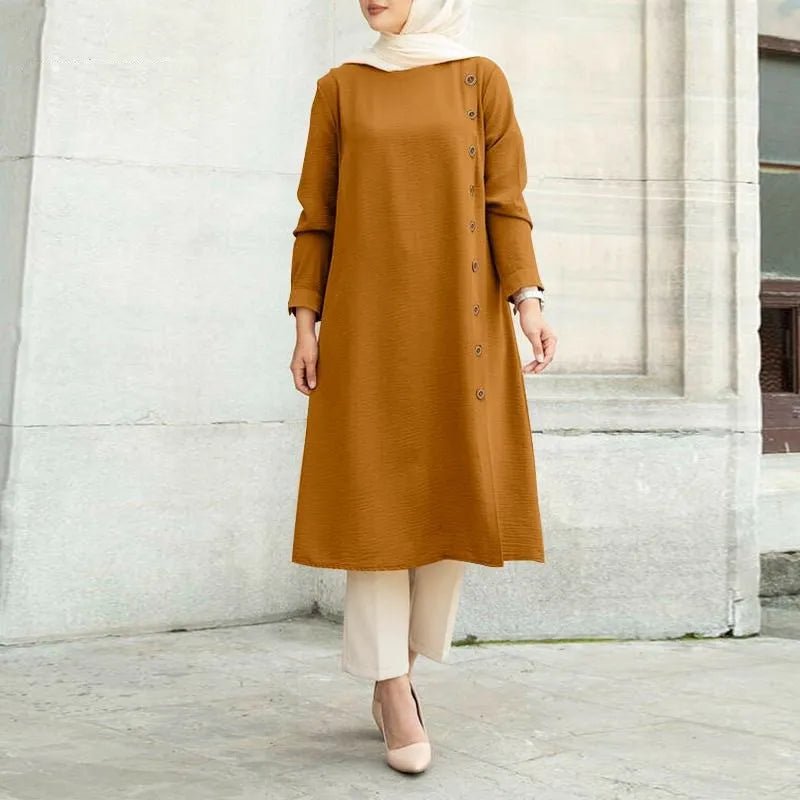 Blouse Longue Fluide pour Femme, Tunique Ample - NGSHOP-ONE
