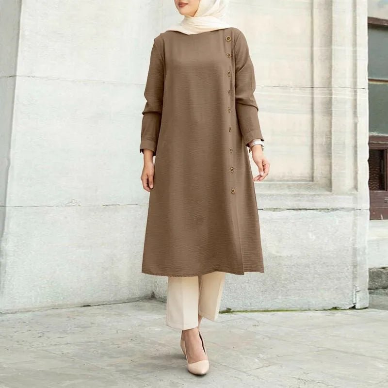 Blouse Longue Fluide pour Femme, Tunique Ample - NGSHOP-ONE