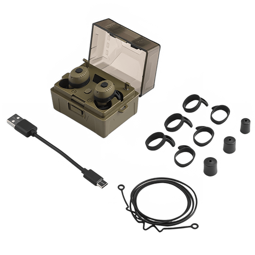 Bouchons d'oreilles de tir ANC NRR27dB -Écouteurs Bluetooth tactiques avec réduction active du bruit - NGSHOP-ONE