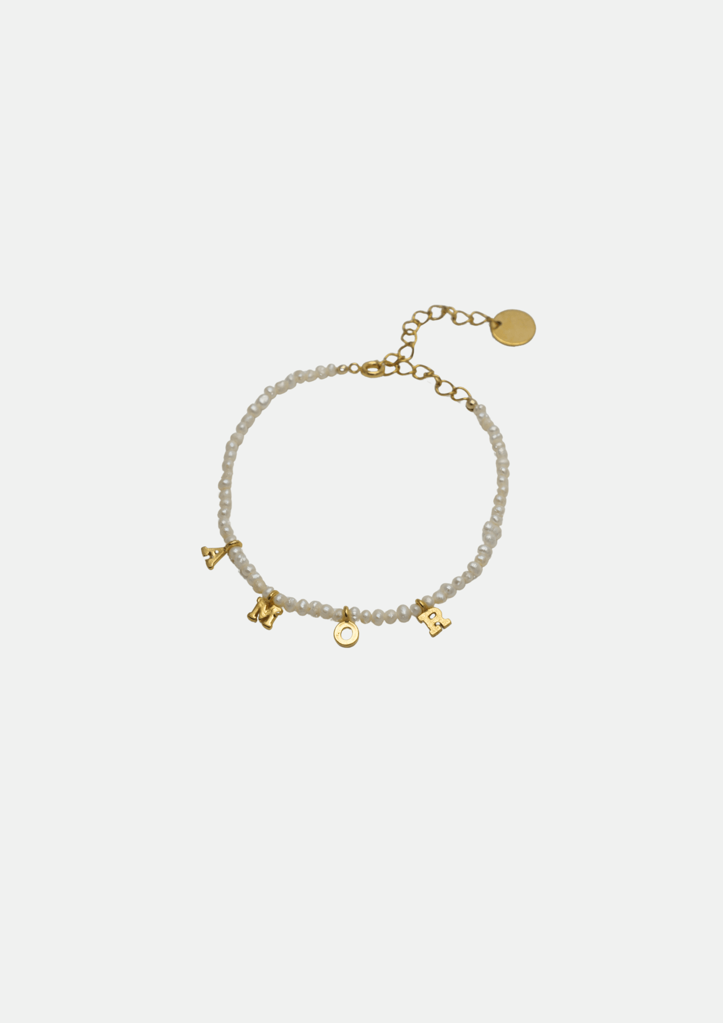 Bracelet Rime initiales : personnalisez votre amour en perles et or 24k - NGSHOP-ONE