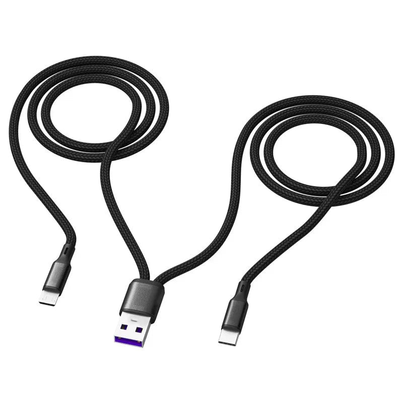 Câble de Charge 2-en-1 USB Type C et Micro USB 1,2m 5A - NGSHOP-ONE
