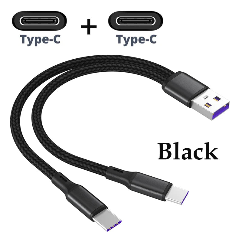 Câble de Charge 2-en-1 USB Type C et Micro USB 1,2m 5A - NGSHOP-ONE