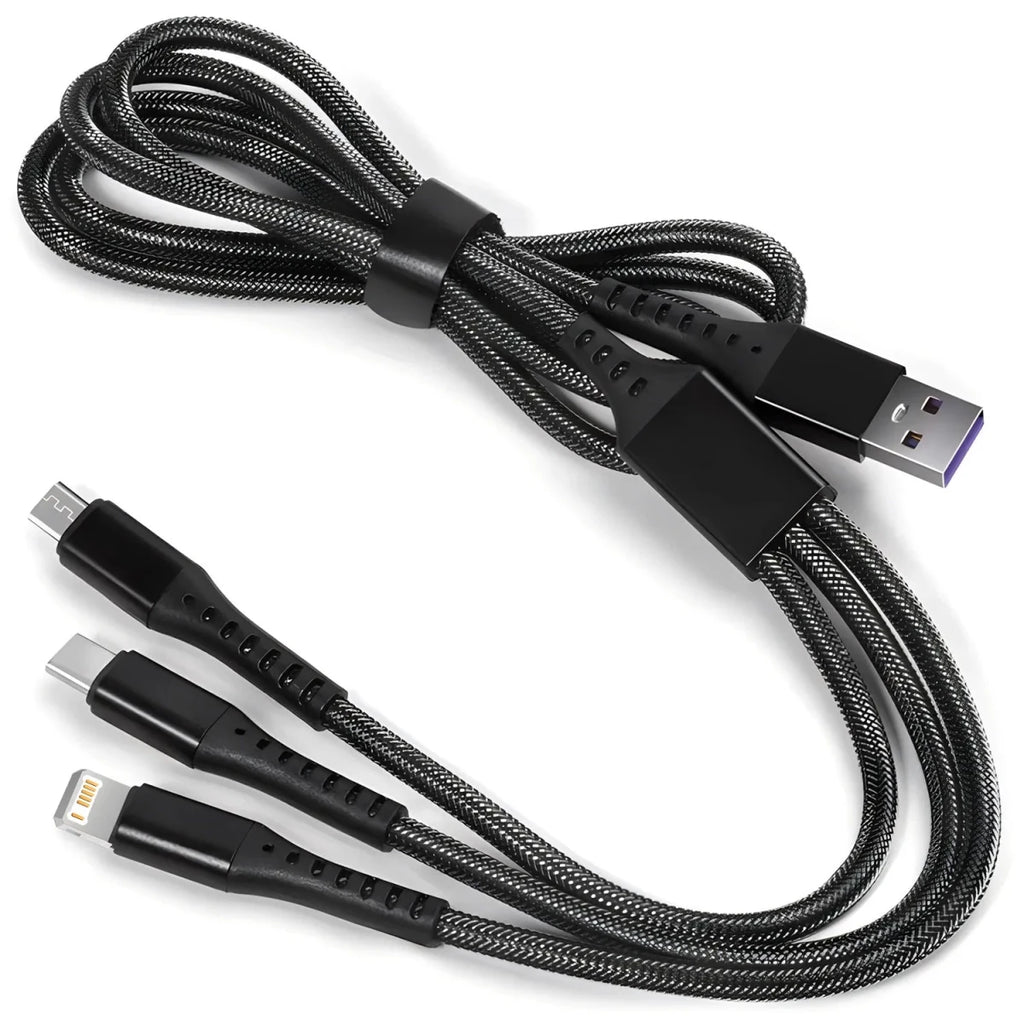 Câble de charge 3 en 1 pour iOS/Android/Type-C, port USB multiple - NGSHOP-ONE