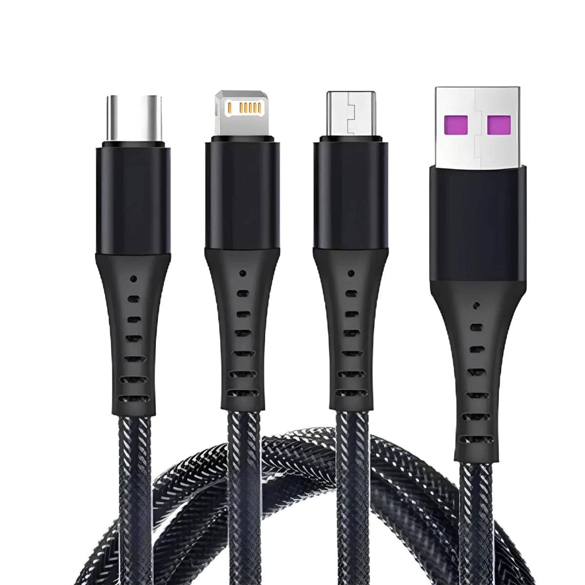 Câble de charge 3 en 1 pour iOS/Android/Type-C, port USB multiple - NGSHOP-ONE