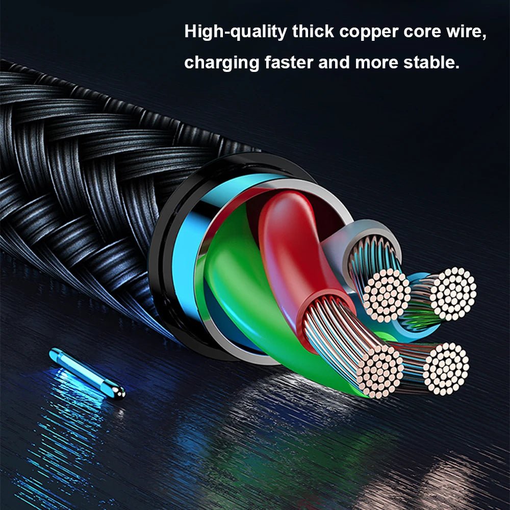 Câble USB 3 en 1 Charge Rapide pour iPhone et Android - NGSHOP-ONE