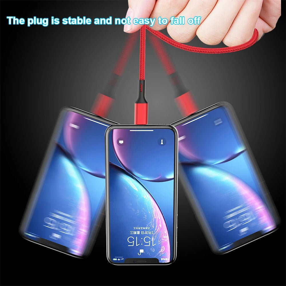 Câble USB 3 en 1 Charge Rapide pour iPhone et Android - NGSHOP-ONE