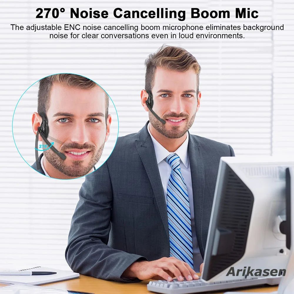 Casque Bluetooth à réduction de bruit et à oreille ouverte pour le bureau - NGSHOP-ONE