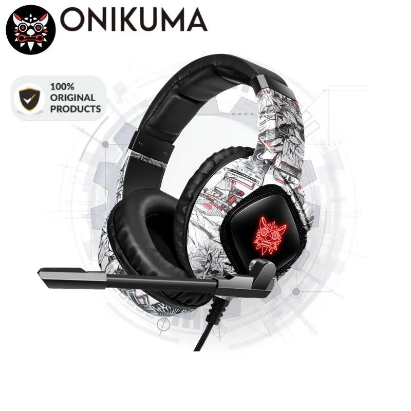 Casque de jeu ONIKUMA K19 : écouteurs filaires stéréo à réduction de bruit avec micro - NGSHOP-ONE
