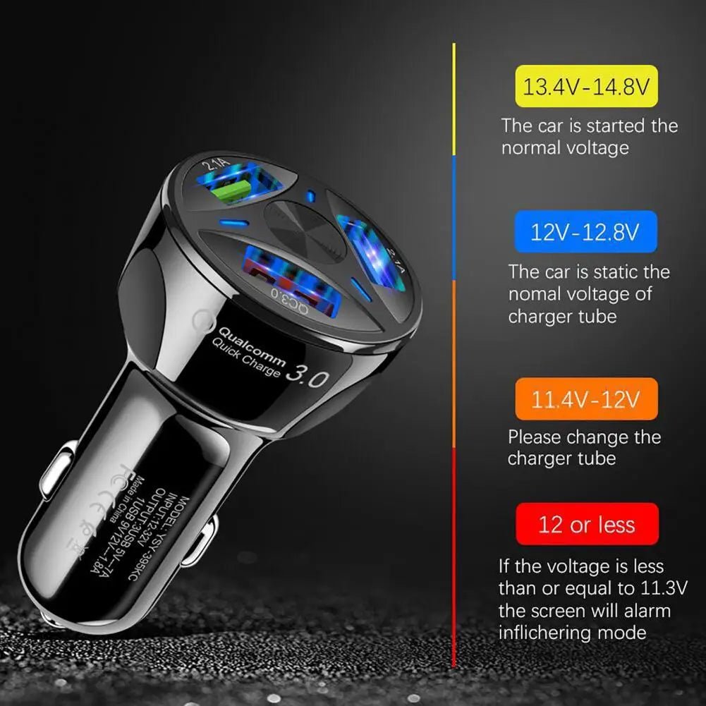 Chargeur de Voiture Rapide QC3.0 avec 3 Ports USB 7A - NGSHOP-ONE
