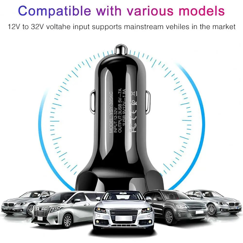 Chargeur de Voiture Rapide QC3.0 avec 3 Ports USB 7A - NGSHOP-ONE