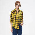Chemise à carreaux manches longues pour femmes - NGSHOP-ONE