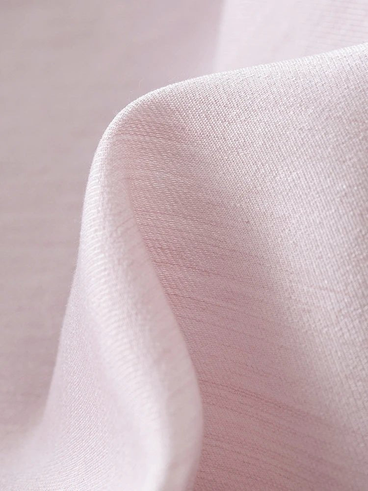 Chemise à nœud papillon français pour femme rose et noire, coupe ample et décontractée - NGSHOP-ONE