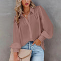 Chemise Oversize pour Femme Blouse Longue Décontractée en Coton - NGSHOP-ONE
