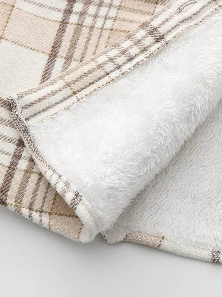 Chemises à carreaux épaisses en velours pour femmes - NGSHOP-ONE