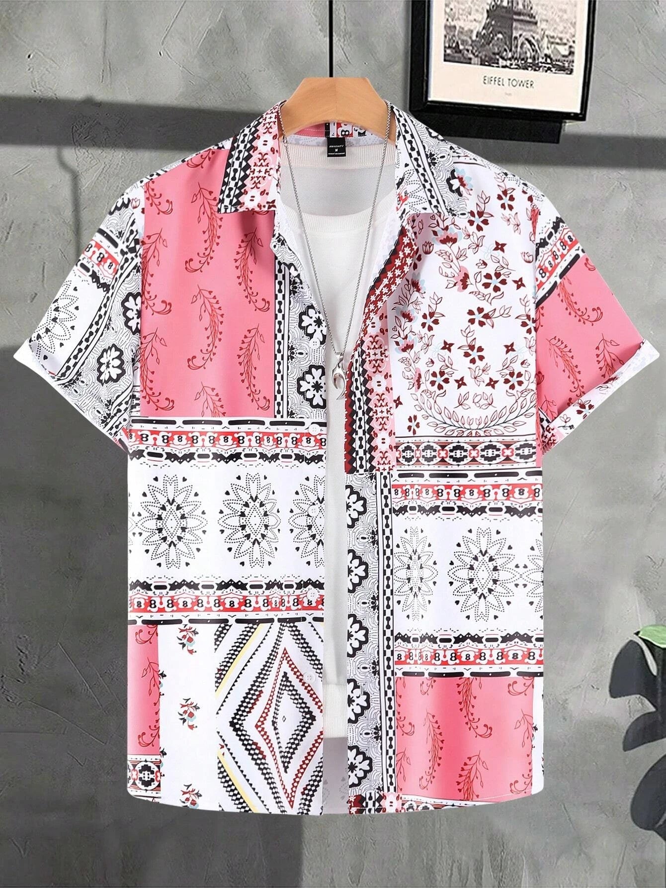 Chemises manches courtes à revers pour hommes - NGSHOP-ONE