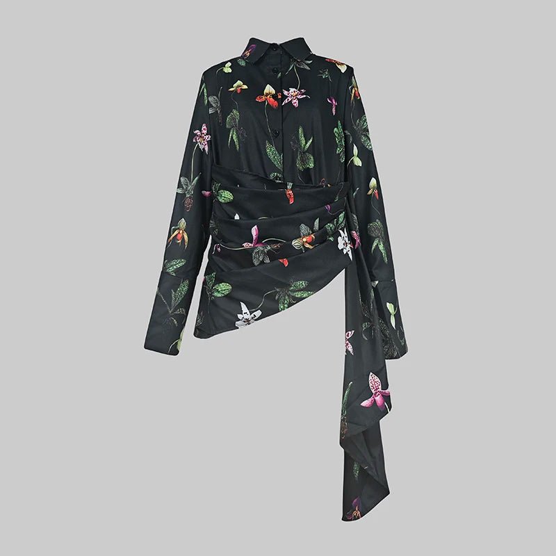 Chemises élégantes pour femmes imprimé floral, idéales pour le bureau et le quotidien. - NGSHOP-ONE