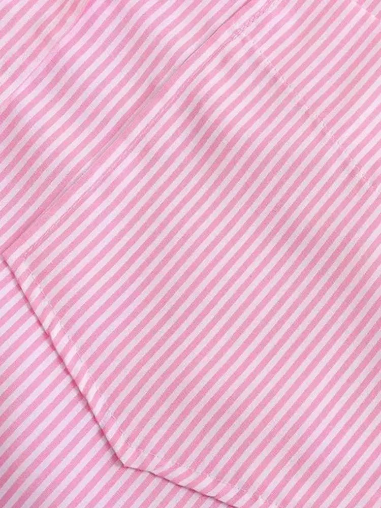 Chemises rayées amples pour femmes, manches longues. - NGSHOP-ONE