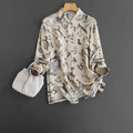 Chemisiers vintage en satin pour femmes. - NGSHOP-ONE