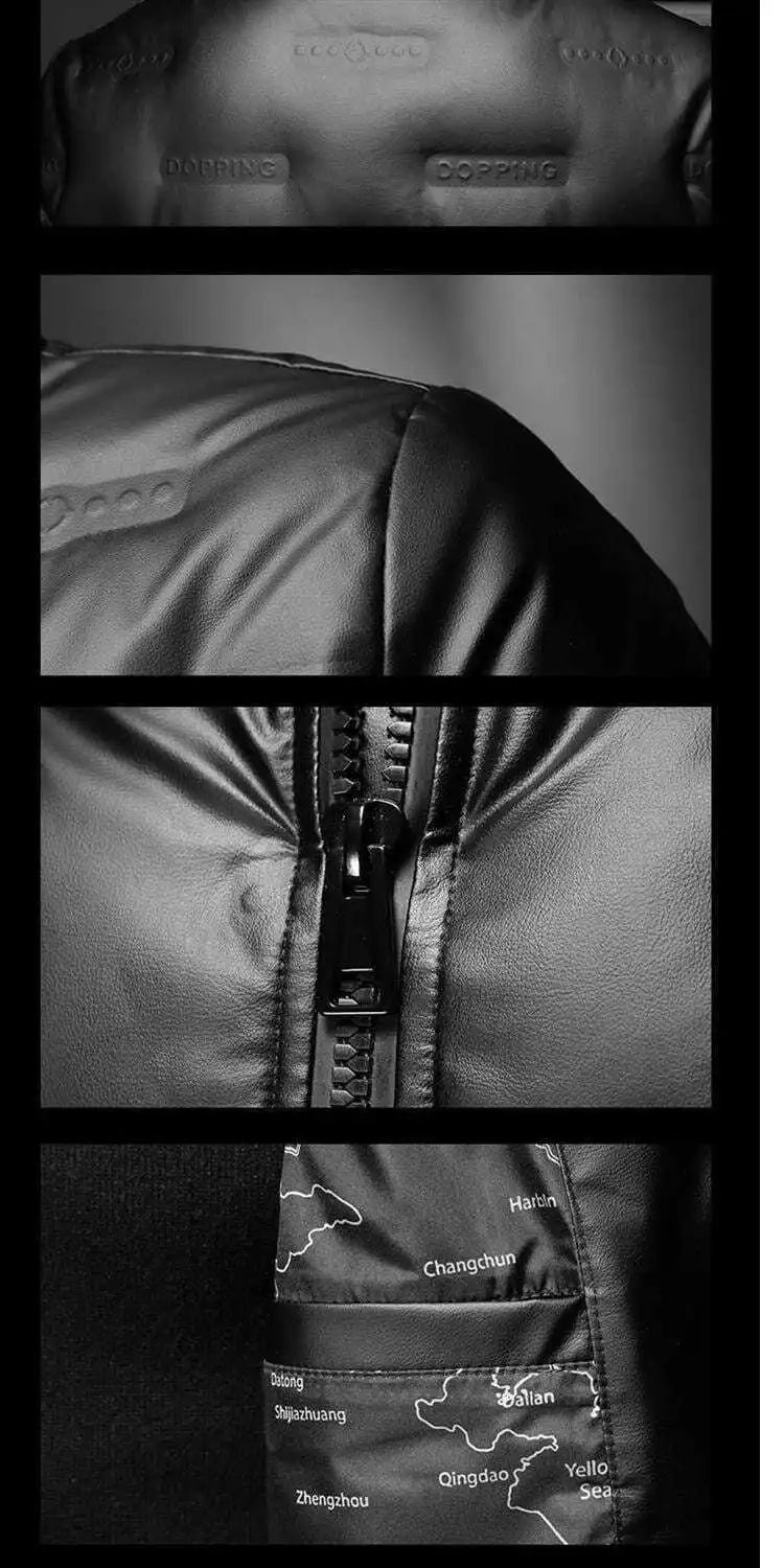 Doudoune homme coton épais, tendance col montant, brillante manteau veste courte - NGSHOP-ONE