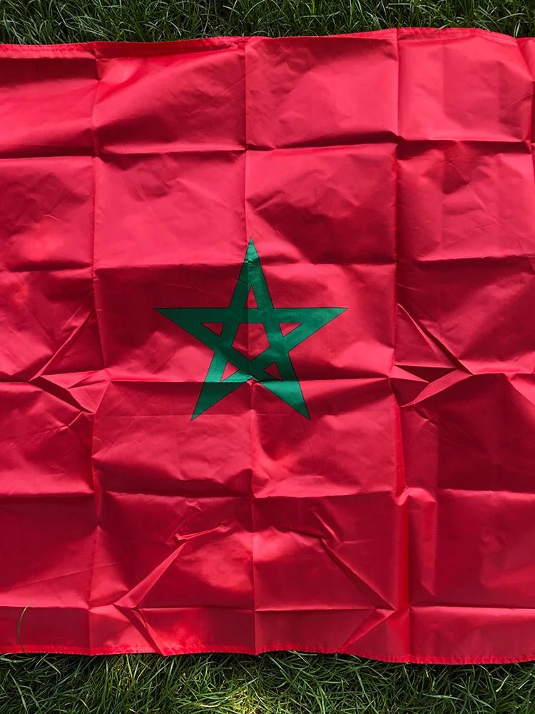 Drapeau du Maroc 90x150cm en polyester pour décoration intérieure - NGSHOP-ONE