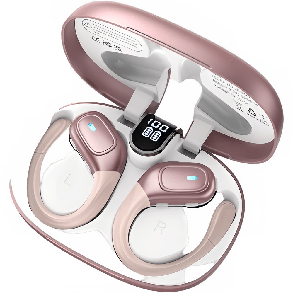 Écouteurs Bluetooth 5.3 Sport IPX7, autonomie 75h, indicateur LED, boutons physiques - NGSHOP-ONE - 1 -