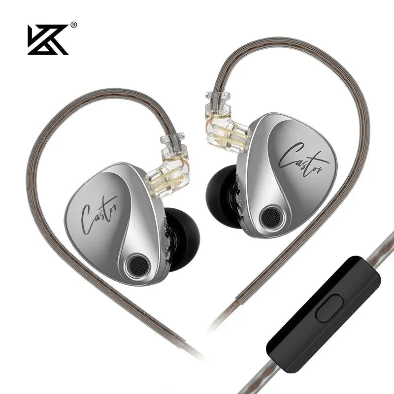 Écouteurs intra-auriculaires HiFi KZ Castor 2DD dynamiques haut de gamme . - NGSHOP-ONE