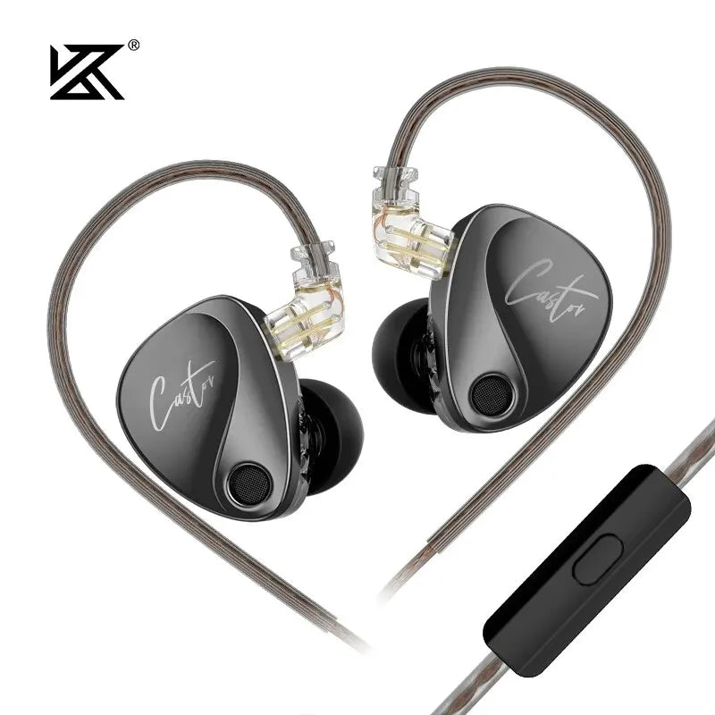 Écouteurs intra-auriculaires HiFi KZ Castor 2DD dynamiques haut de gamme . - NGSHOP-ONE