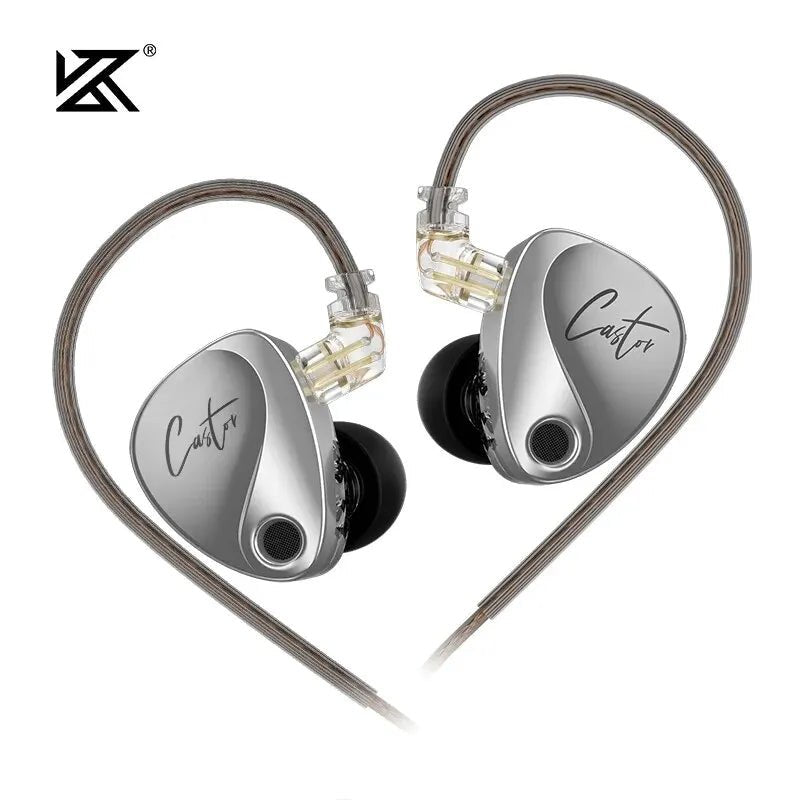 Écouteurs intra-auriculaires HiFi KZ Castor 2DD dynamiques haut de gamme . - NGSHOP-ONE