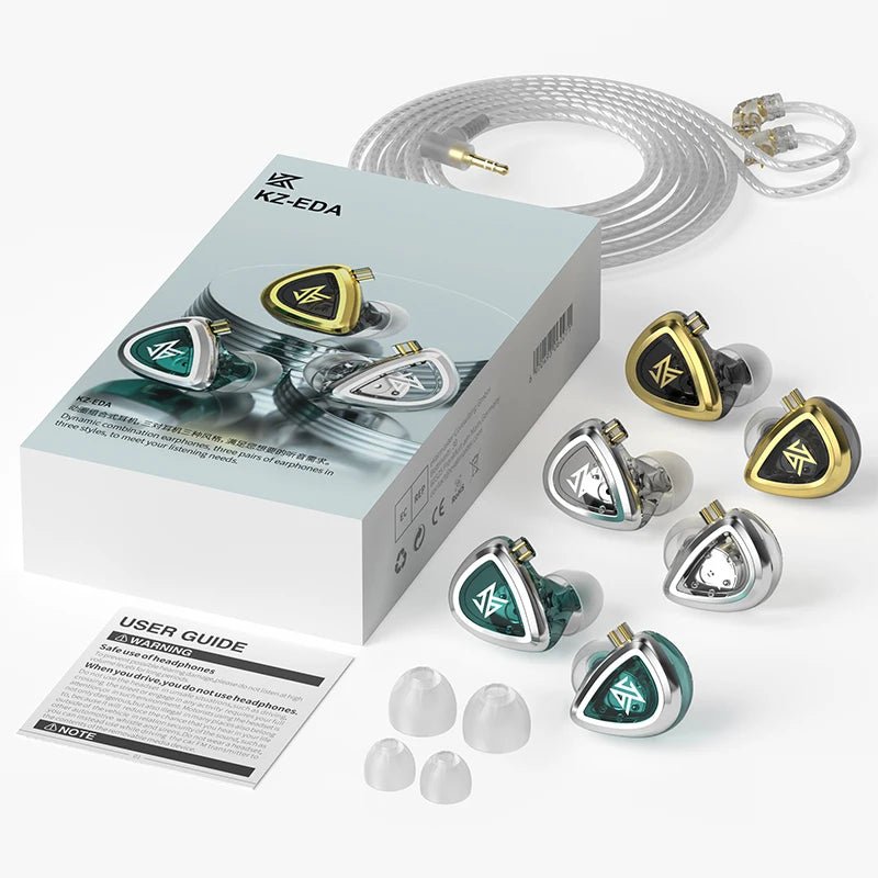 Écouteurs KZ EDA (lot de 3) Réduction de bruit pour le sport - IEM KZ ZEX PRO EDC EDS - NGSHOP-ONE