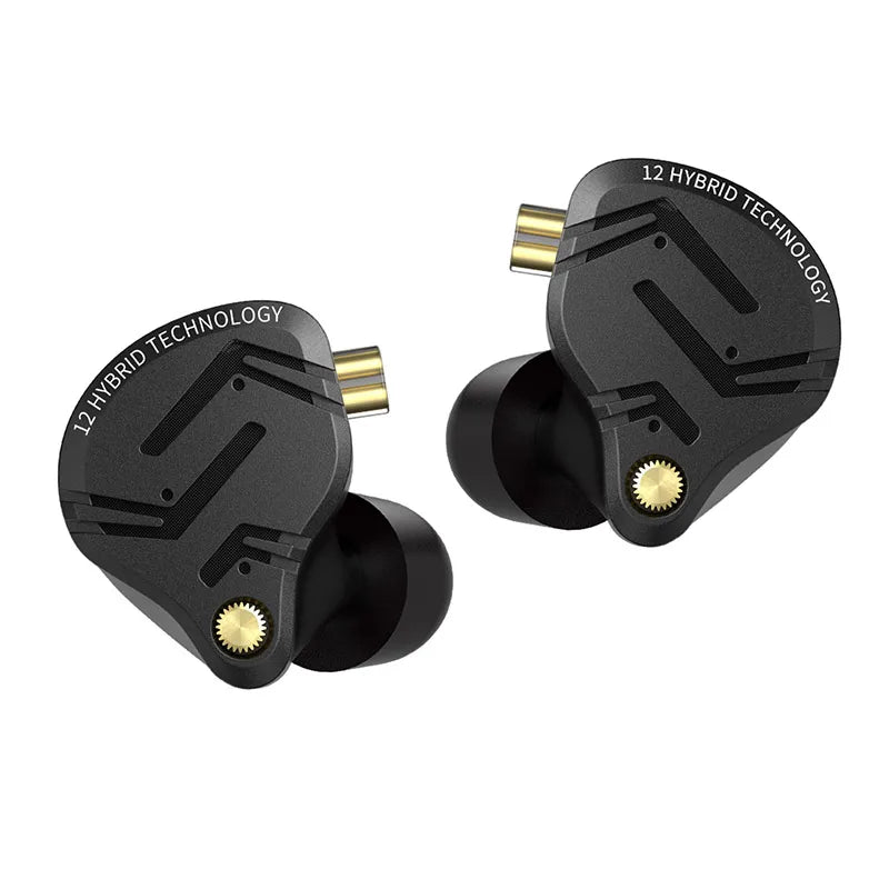 Écouteurs KZ ZS12 PRO X en métal, hybrides Hi-Fi, basses profondes, pour la musique et le sport. - NGSHOP-ONE