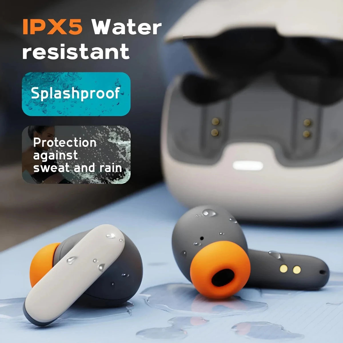 Écouteurs intra - auriculaires sans fil Bluetooth TWS, écouteurs à latence ultra - faible, microphone pour touristes, suppression du bruit ENC, 5.4 - NGSHOP - ONE