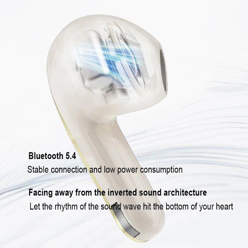 Écouteurs sans fil Bluetooth avec indicateur de batterie LED - NGSHOP-ONE