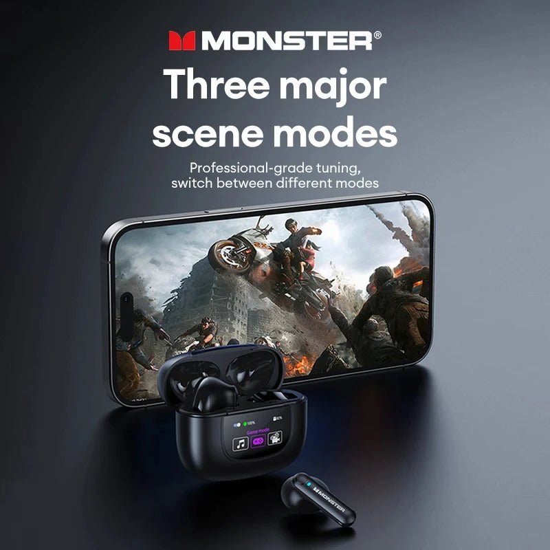Écouteurs sans fil Monster XKT20 Bluetooth 5.4 TWS, avec réduction de bruit - NGSHOP-ONE