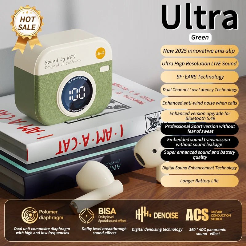 Ecouteurs sans fil TWS 2025 avec Bluetooth 5,4 GHz, 36 heures d'autonomie, oreillettes de sport . - NGSHOP-ONE