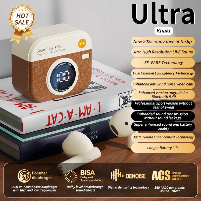 Ecouteurs sans fil TWS 2025 avec Bluetooth 5,4 GHz, 36 heures d'autonomie, oreillettes de sport . - NGSHOP-ONE