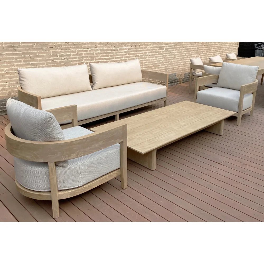 Ensemble canapé aluminium extérieur coussins confortables séchage rapide - NGSHOP-ONE