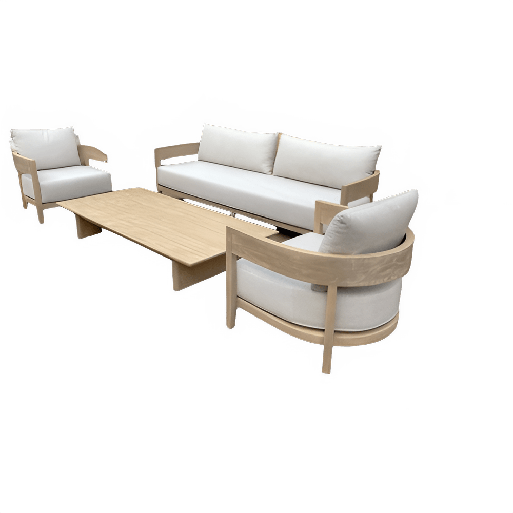 Ensemble canapé aluminium extérieur coussins confortables séchage rapide - NGSHOP-ONE