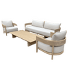 Ensemble canapé aluminium extérieur coussins confortables séchage rapide - NGSHOP-ONE