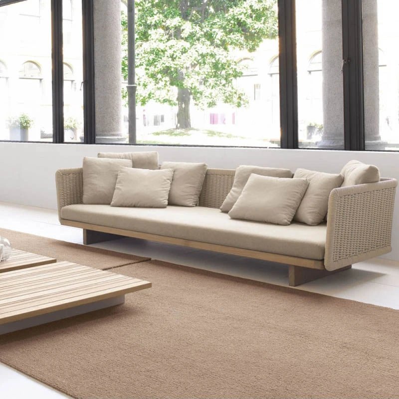 Ensemble de mobilier de jardin d'angle en bois nordique - NGSHOP-ONE