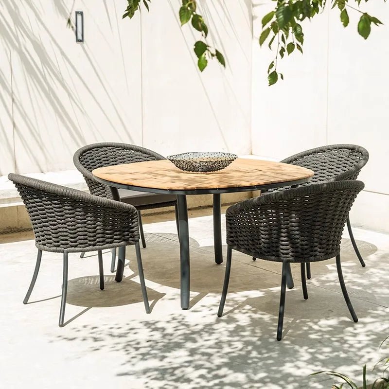 Ensemble Table et Chaises de Jardin en Rotin Imperméable - NGSHOP-ONE