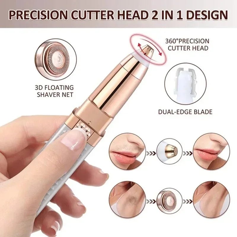 Épilateur électrique multifonction rechargeable USB pour visage corps et sourcils - NGSHOP-ONE