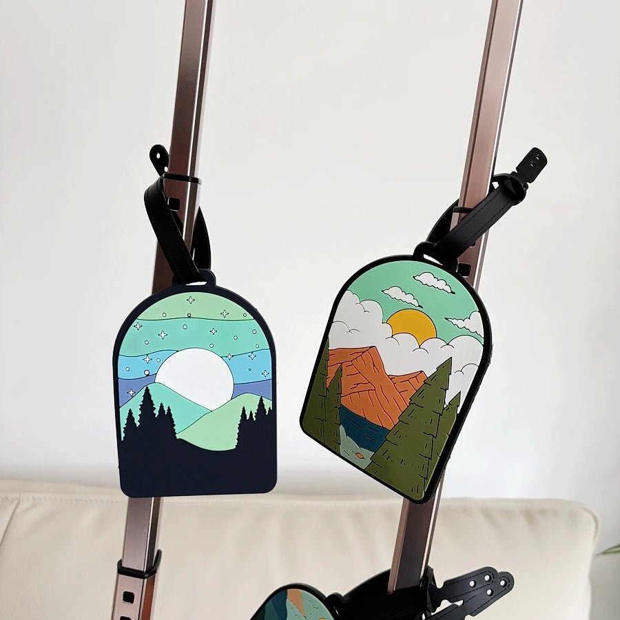 Etiquettes à bagages motif paysage - NGSHOP-ONE