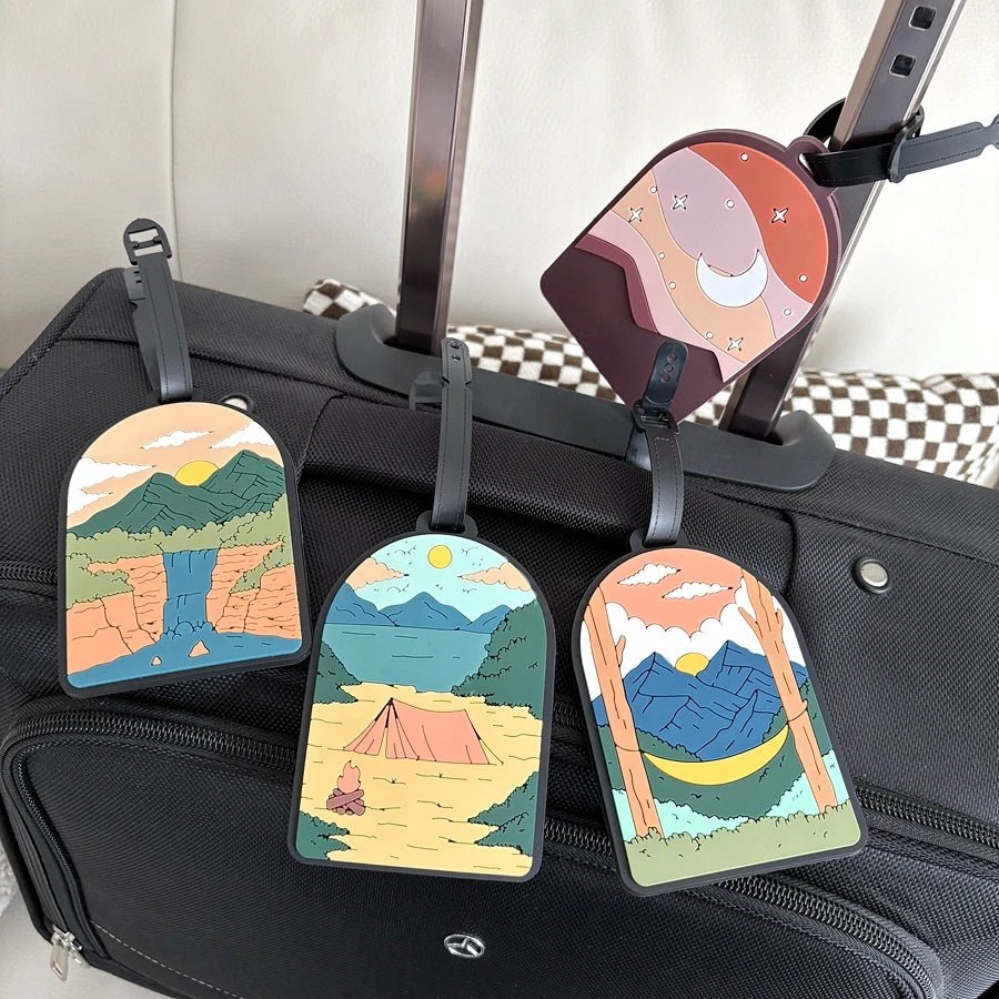 Etiquettes à bagages motif paysage - NGSHOP-ONE
