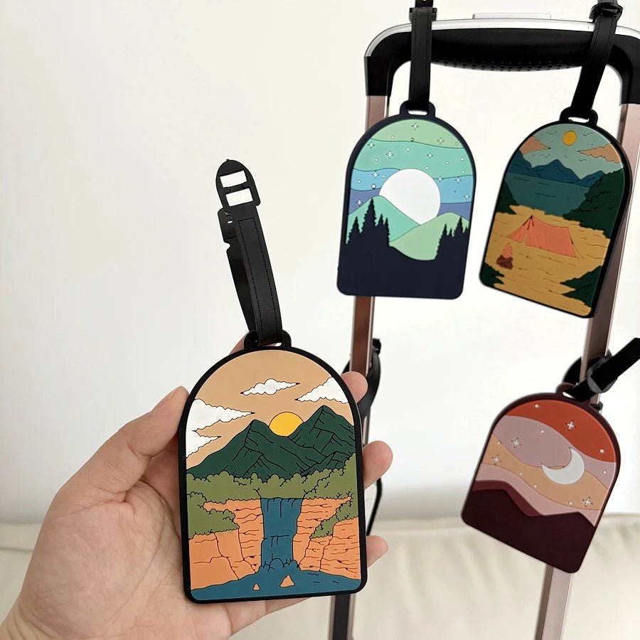 Etiquettes à bagages motif paysage - NGSHOP-ONE