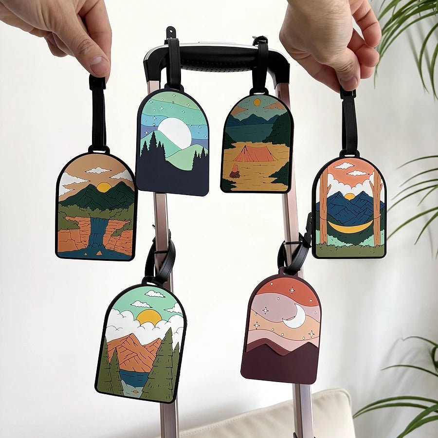 Etiquettes à bagages motif paysage - NGSHOP-ONE